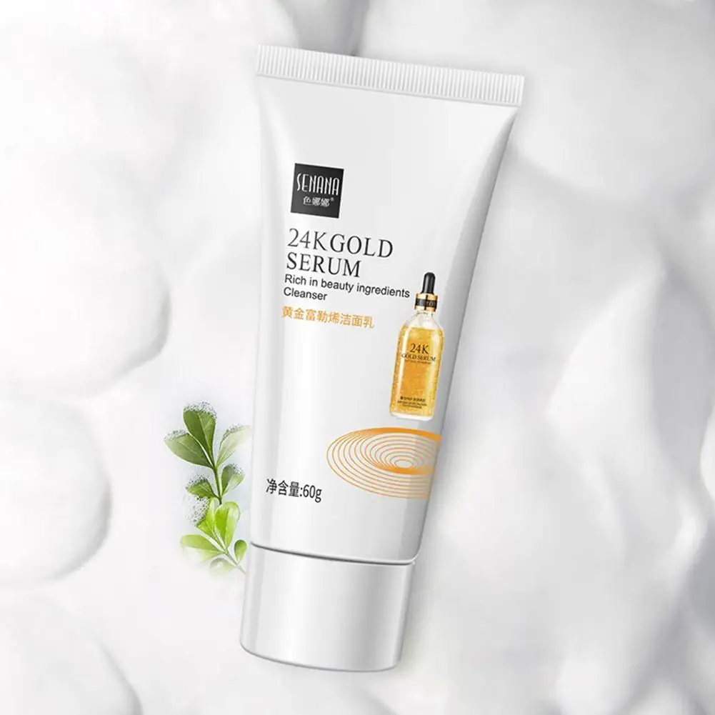 

Golden Fullerene Cleanser Mild Refreshing Cleansing Supplies Skin Moisturizing Face Care Accessories V3W7