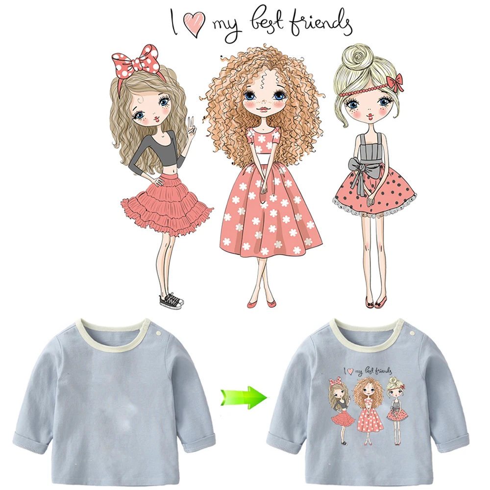 Термопереводные наклейки термопереводные нашивки для девочек одежда сделай сам