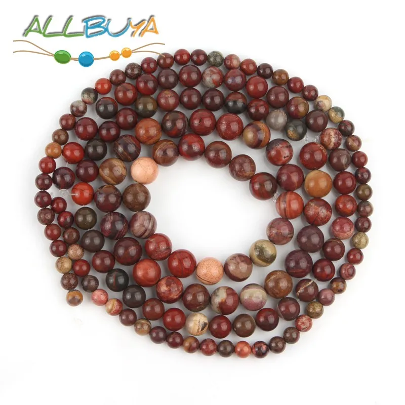 Бусины из натурального камня яшмы размеры 4 12 мм 15 дюймов|Бусины| |