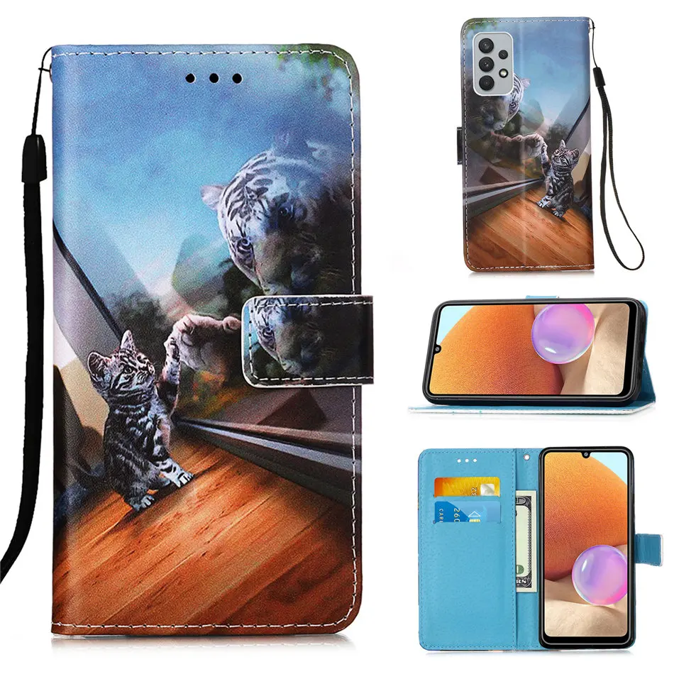 phone case for samsung galaxy s21 s20 fe ulatra s10 plus a21s a51 a71 a52 a72 s30 s21 a32 a42 4g 5g magnet wallet coque dp03e free global shipping
