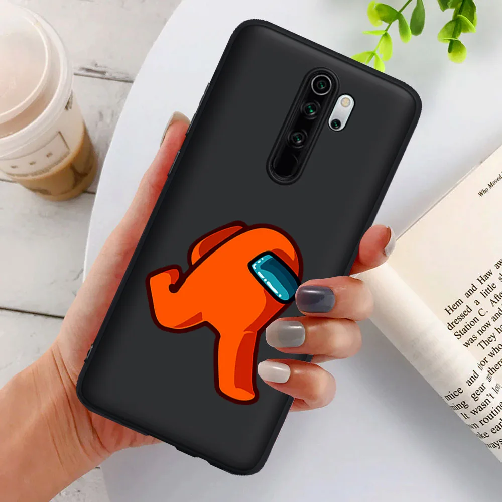 

Funny Game Among us Black TPU Soft Case Cover For Xiaomi Mi 9T Pro Redmi Note 5 6 7 8T 8 9 Pro 9S K20 K30 Pro Coque Fundas