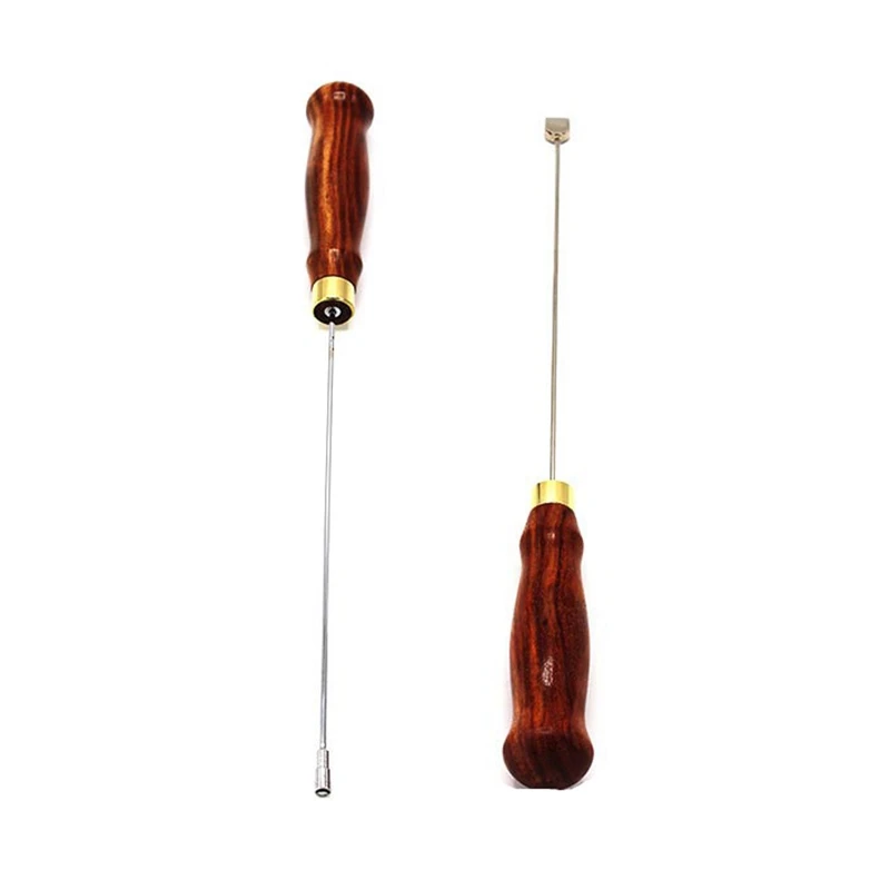 

2Pcs Piano Tuning Tools 30X2.5cm Piano Functional Adjustable Wrench