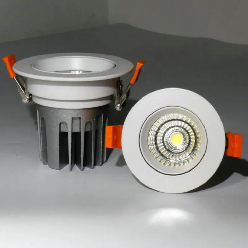 10 шт./лот светодиодный светильник 7 Вт потолочные лампы Ультра тонкие без