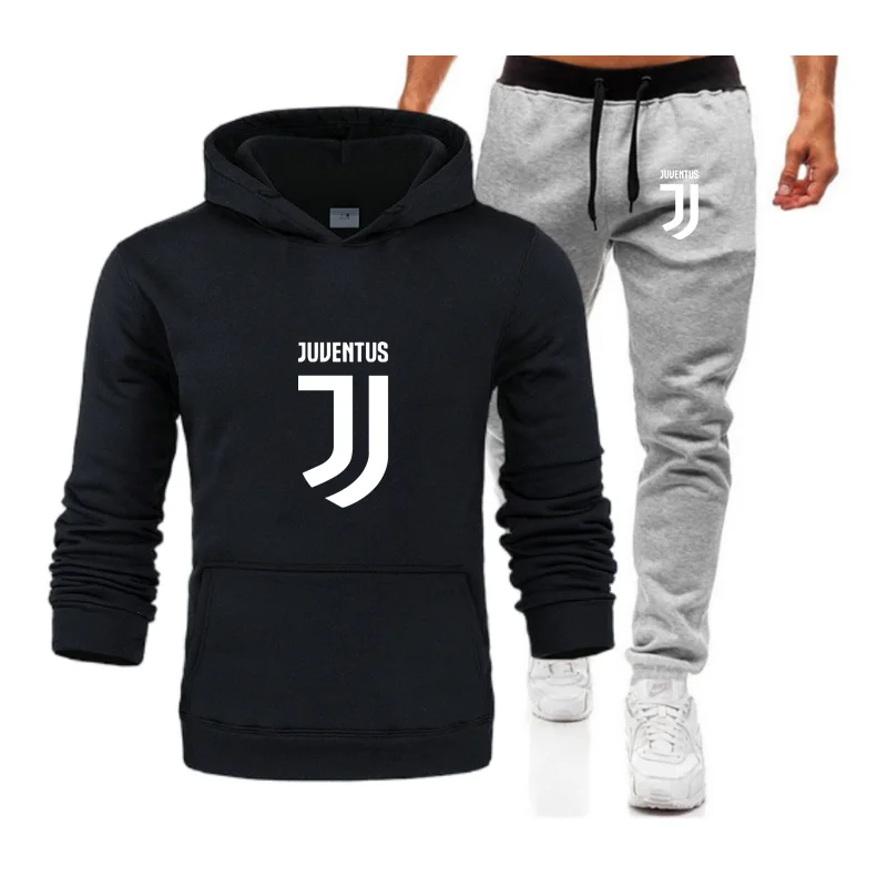 

Men'S Sets Hoodies+Pants Autumn Spring Sweatshirt Sweatpants Fashion Fit Hoodie Pant Hip Hop Pullover Brand Printing Cartoon