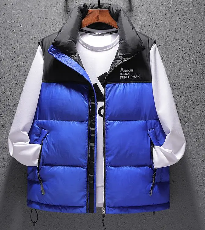 

Fashion Casual Men Sleeveless Jacket Winter Mens Windproof Warm Waistcoat Brand Clothing Vest Jacket