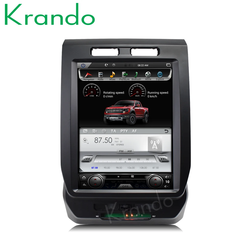 Автомагнитола Krando автомагнитола с вертикальным сенсорным экраном 8 1 дюйма ОЗУ 4
