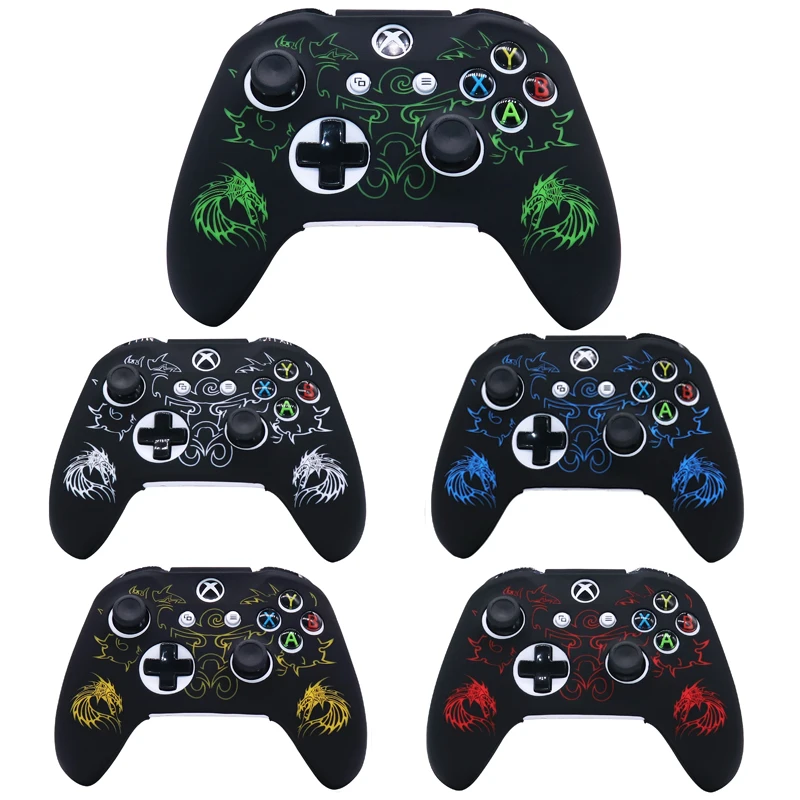 Силиконовый чехол с лазерной резьбой для Xbox One Slim Control ler Skin геймпада джойстика