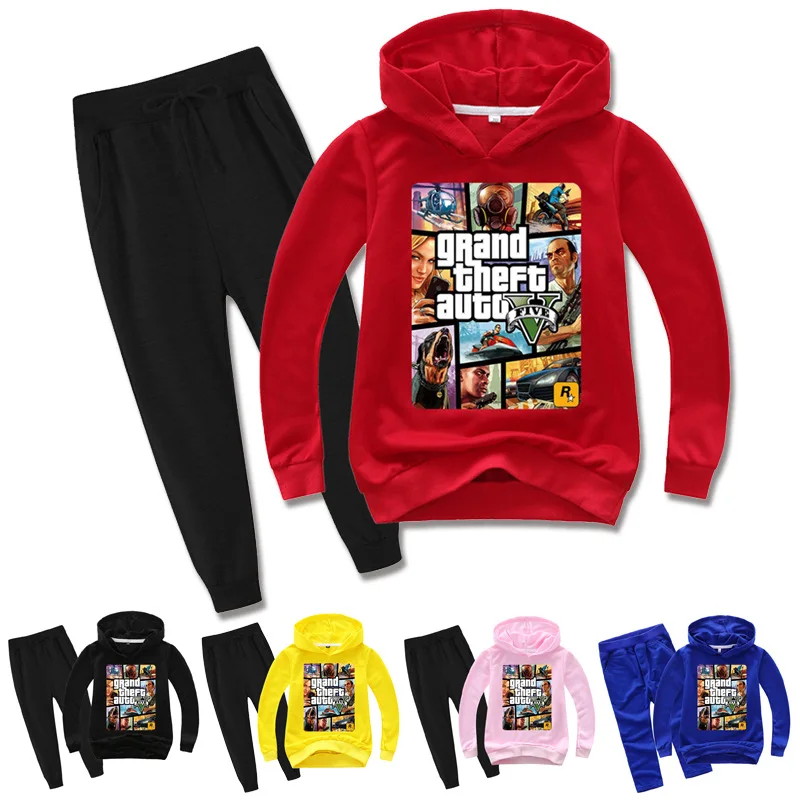 Розничная продажа Одежда с надписью комплекты Grand Theft Auto спортивные костюмы