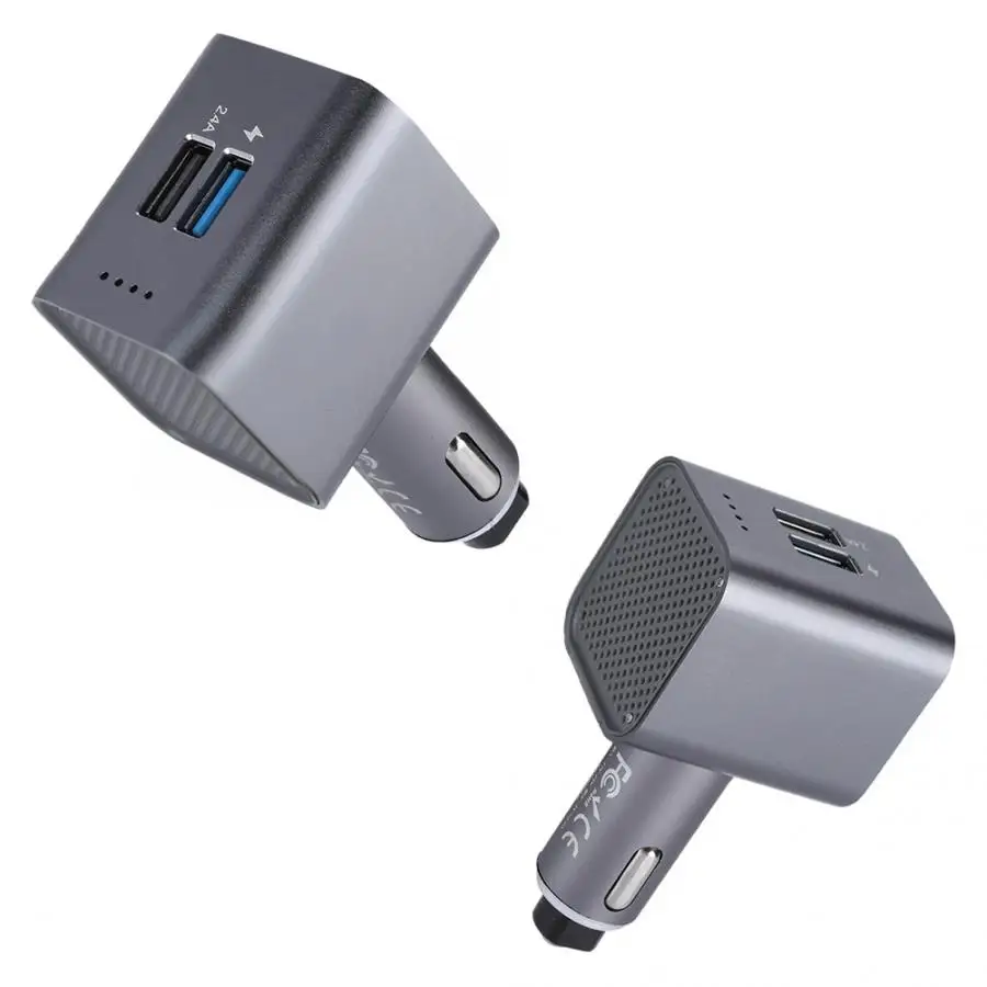 Озон 2-портовый USB автомобильный очиститель воздуха + QC3.0 автомобильное зарядное