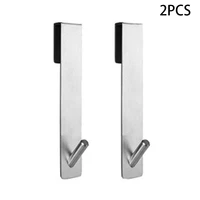 2pcs extended space saving stainless steel towel hanging hanger shower door hook for bathroom frameless glass heavy duty