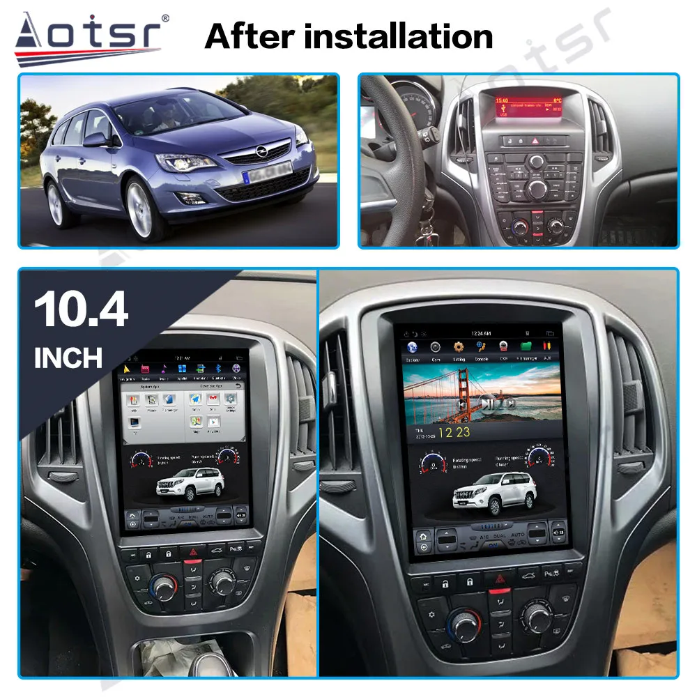 Для OPEL Vauxhall Holden Astra J 2010 2013 вертикальный экран Tesla PX6 Android 9 0 4 + 64 ГБ Автомобильный