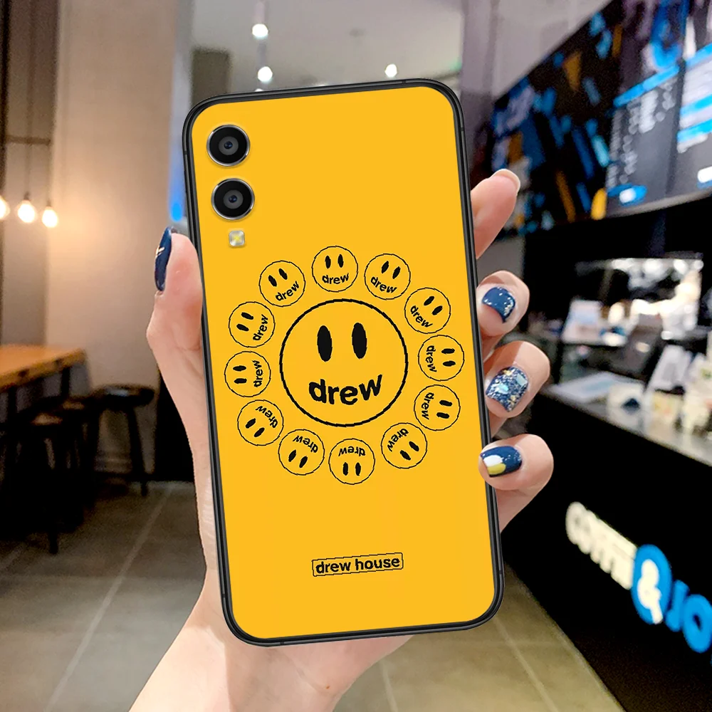 

Justin Drew Cute Bear Phone Case For Huawei Honor 6A 7A 7C 8 8A 8X 9 9X 10 10i 20 Lite Pro Play black Hoesjes Trend Back Fashion