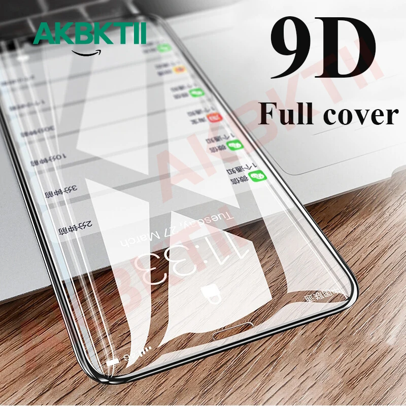 9D полное покрытие из закаленного стекла для iPhone 11 Pro Max 8 6 6S Plus Защита экрана XS MAX XR 7