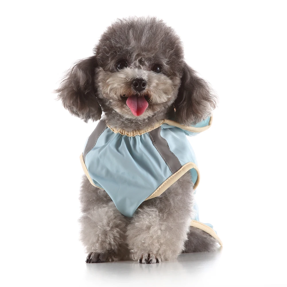 Модный Плащ для собак одежда домашних животных непромокаемый дождевик маленьких