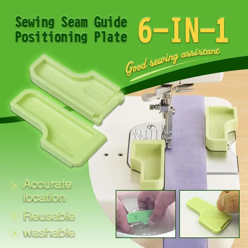 

Sewing Seam Guide Positioning Plate Multi Functional Interlock Guide Grid Measure Keeper Template Sewing Machine Accessories1PCS