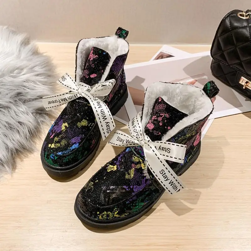 Coolcept женские зимние ботильоны зимняя теплая обувь на плоской подошве с Плюшевым