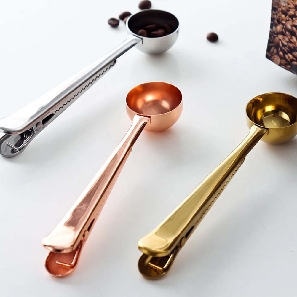 Многофункциональные кухонные принадлежности 2 в 1 кофейная ложка с зажимом чашка