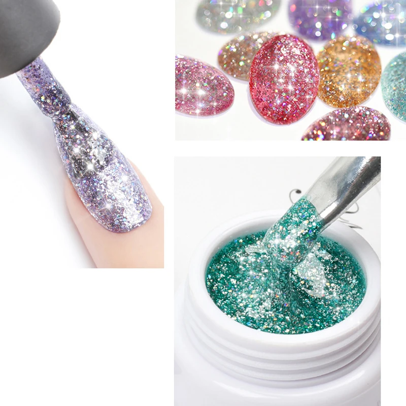 Суперплатиновый гель для ногтей 1 коробка суперблестящие цветные краски