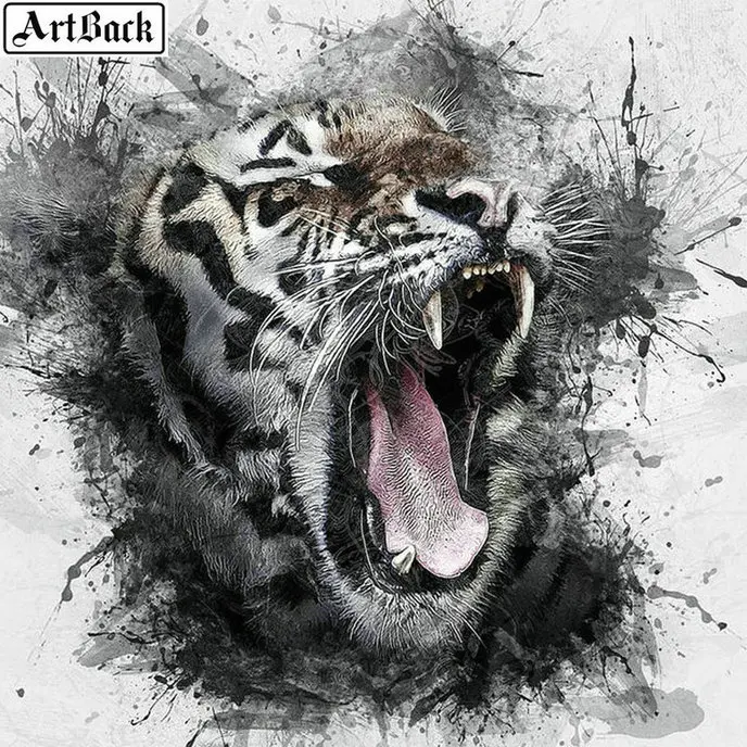 Полноразмерная картина с животными Artback 5d алмазная живопись сделай сам