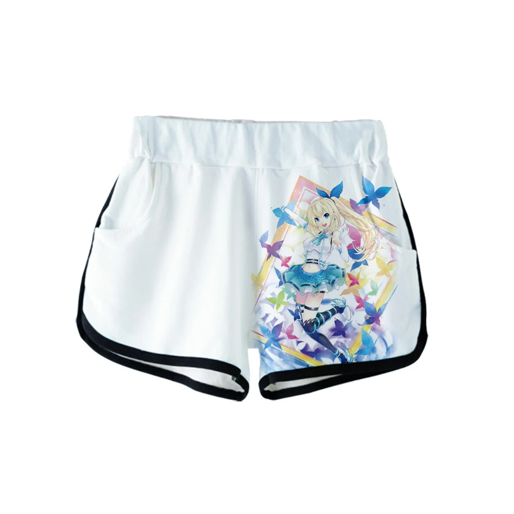 

2021 New Shorts Women Summer Japanese Anime Youtuber Vtuber Mirai Akari 3D Print Casual Girl Hot Sale Sexy Pants 1
