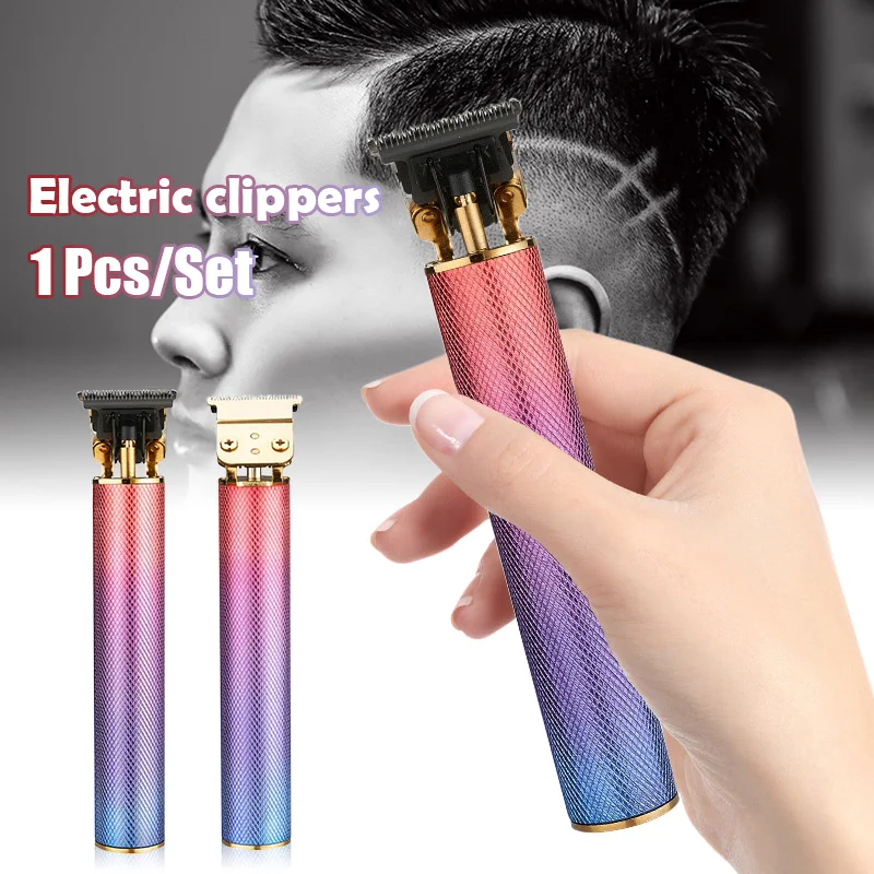 

4 Colors New Cordless Zero Gapped Trimmer Hair Clipper One-button Start Usb Charging Low Noise Trimmer For Men