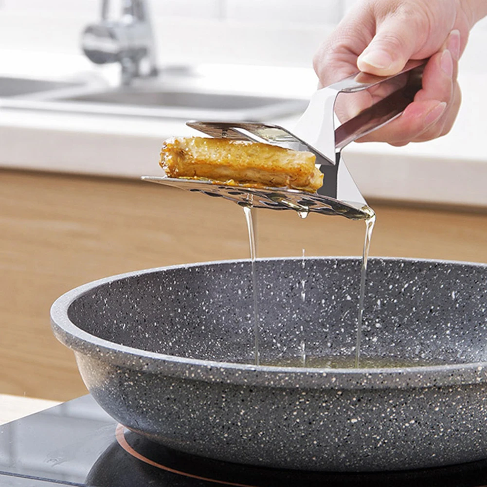 Home Pizza Steak Food Clamp BBQ Clip Grilled Fish Spatula Kitchen Cooking Tool Non-slip | Дом и сад