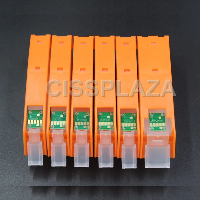 CISSPLAZA 6colors PGI-480 CLI-481refillable ink cartridges compatible for canon TS8140 TS8240 TS8340 TS9140 printer images - 6