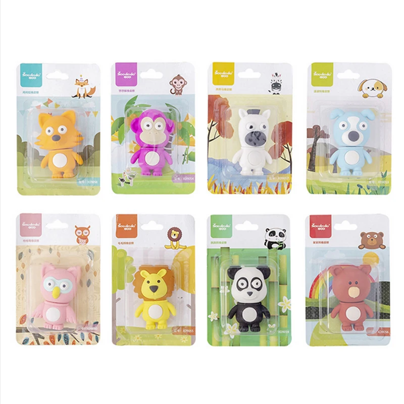 Panda animal резиновые ластики карандашный ластик для студентов Канцтовары Школьные принадлежности для детей подарок ластик