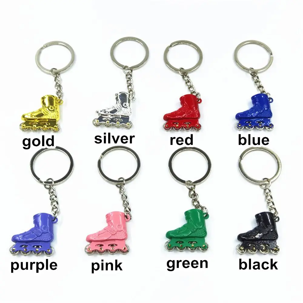 Подарочный Брелок для ключей брелок в виде роликовых коньков с подвеской