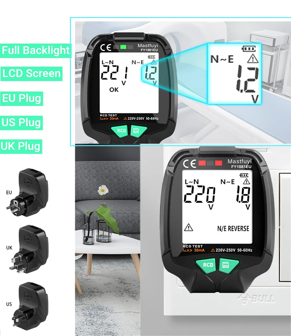 Стандарт ЕС и США стандартный тест на полный экран испытание нулевое напряжение
