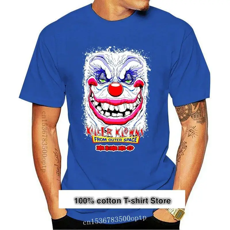 

Camiseta del asesino Klowns del espacio exterior, camisa de terror de culto facial Bibbo, payaso malvado