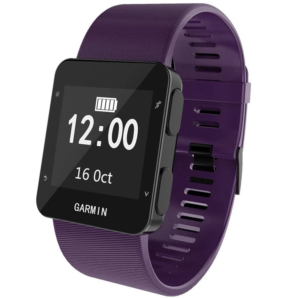 Спортивный силиконовый сменный Браслет с ремешком для Garmin Forerunner 30 35 Смарт часы браслет аксессуары#923