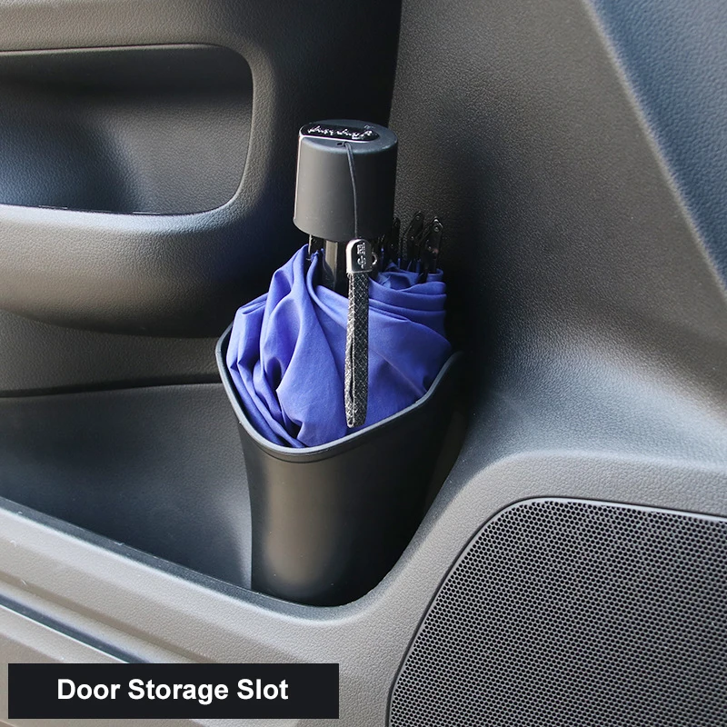 QHCP Multifunctional Car Umbrella Storage Box Case Barrel Holder Organizer Shelves Cups With Hook For Gathering Trash Can Bottle |