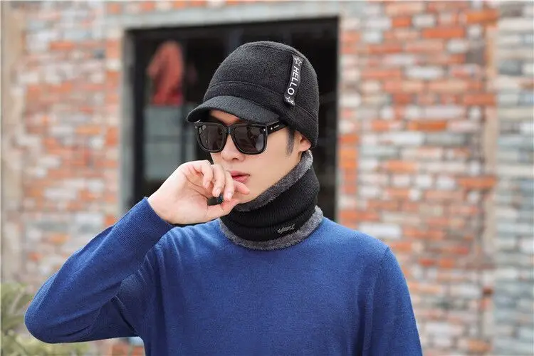 Зимние шапки Skullies Beanies, зимние шапки бини для мужчин и женщин, шерстяной шарф, шапки, Балаклава, маска, шапка, вязаная шапка, новинка