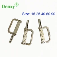 denxy 5pcs interproximal enamel grinding reduction dental ipr automatic strips burs hole double side caliper ruler measurement