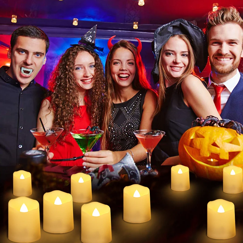 Перезаряжаемые светодиодные свечи USB Tealight пластиковый мерцающий таймер