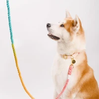 traction leash gradient wear resistant braid cotton rope dog walking traction leash pet supply dog supplies