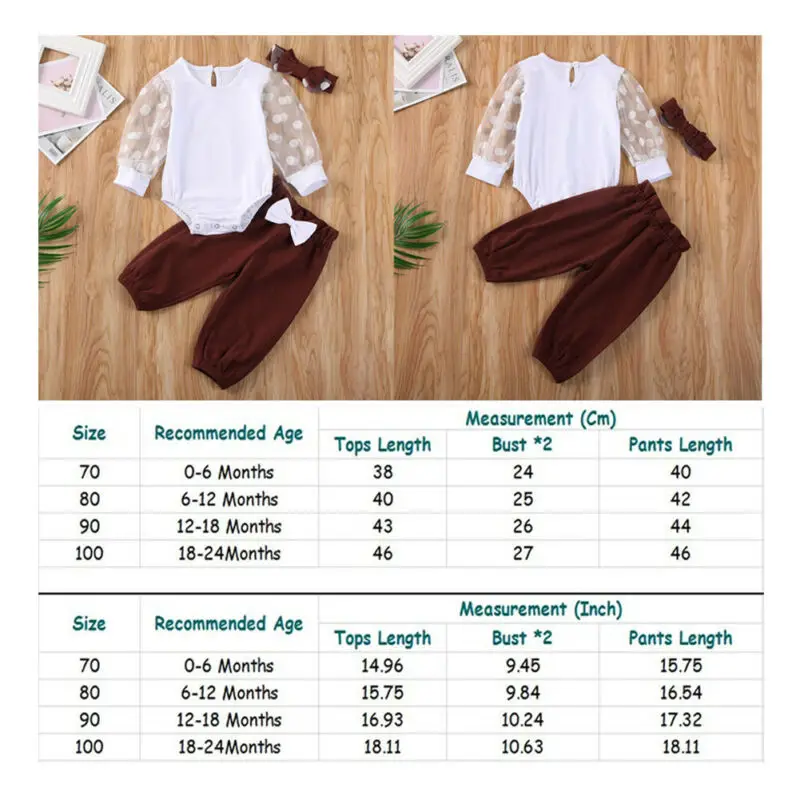 

0-24M Newborn Kid Baby Girl Clothes set Dot puff Sleeve Romper Bodysuit Pants suit Elegant Cute Sweet Lovley Summer outfit