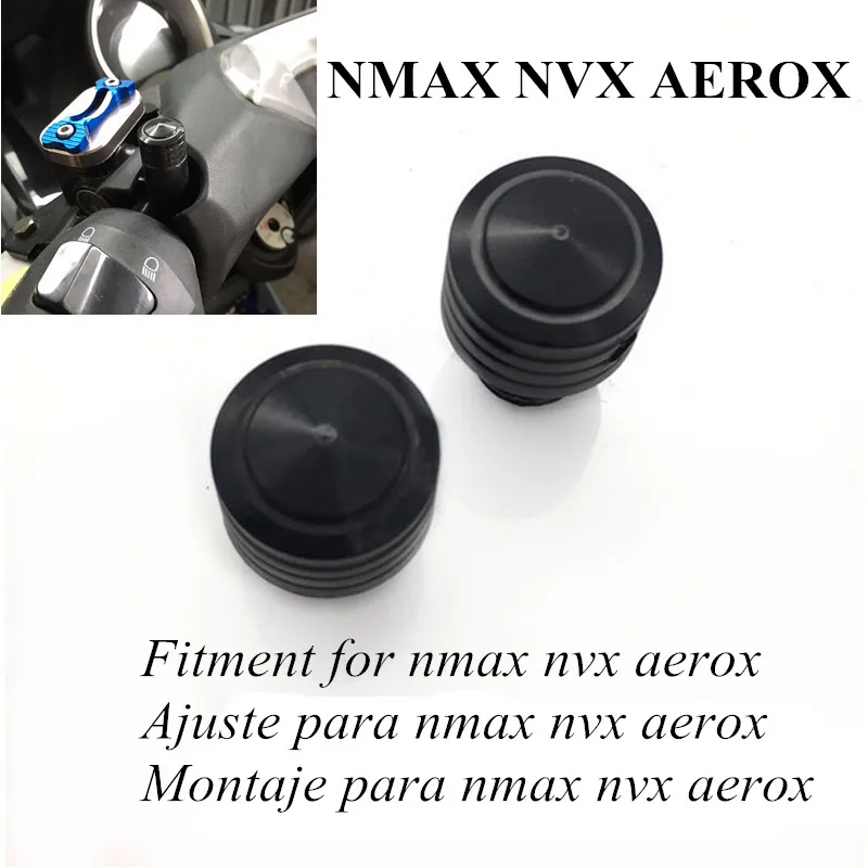 Модифицированный мотоцикл nmax155 nmax125 nmax150 aerox155 nvx155 винт зеркальный винт крышка код крышки для yamaha xmax nvx - Цвет: 2 different Black