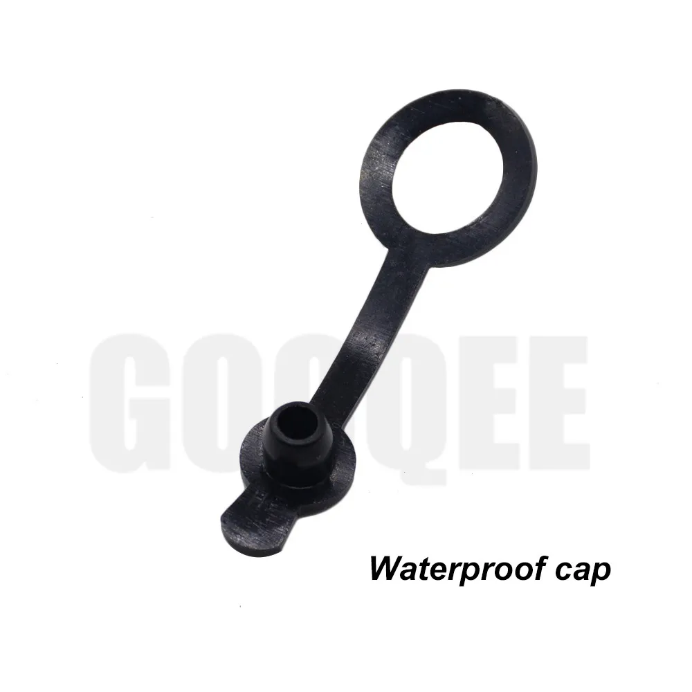 Waterproof cap DC-099 5,5 мм x 2,1 мм 5,5 мм x 2,5 мм 5A 30 В DC разъем питания гнездовой панельный разъем 5,5*2,1 5,5*2,5 открытое отверстие 11 мм - Цвет: Waterproof cap