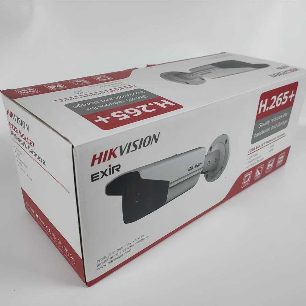 Оригинальная цилиндрическая сетевая фотокамера Hikvision 4 МП Стандартная замена