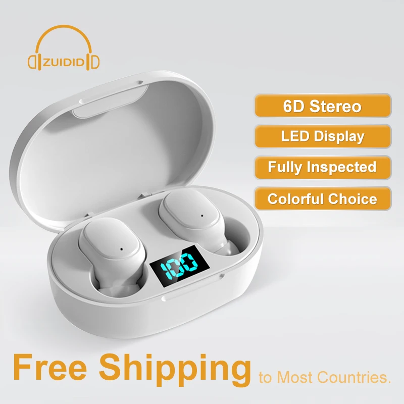 

Mini TWS Sports Bluetooth Wireless Headphones HiFi Stereo with Mic Earphone Gaming Touch Control Auto Pair Handset Blutooth