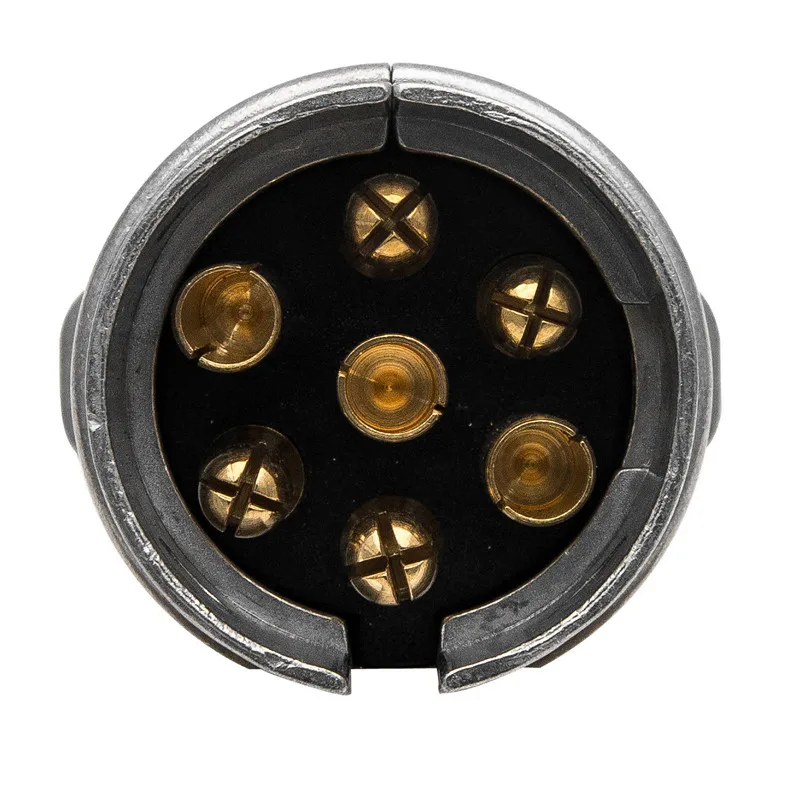 

7 Pin Accessories Towbar Protector 12V Car Durable Trailer Socket Aluminum Alloy Connector Plugs European Standard Vehicle Plug