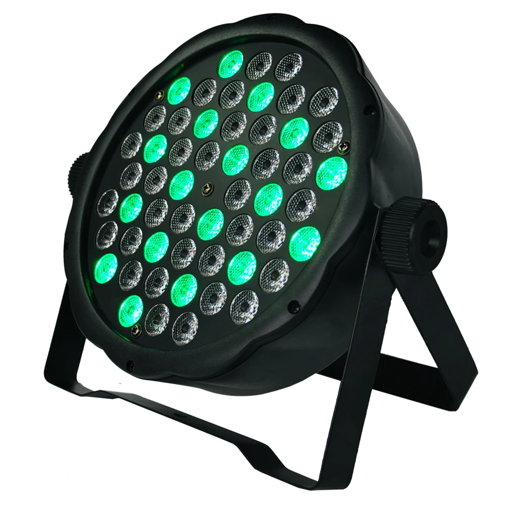 Бесплатная доставка 12 X P64 54x1W супер тонкий Led Par Светильник RGBW цвет смешивания