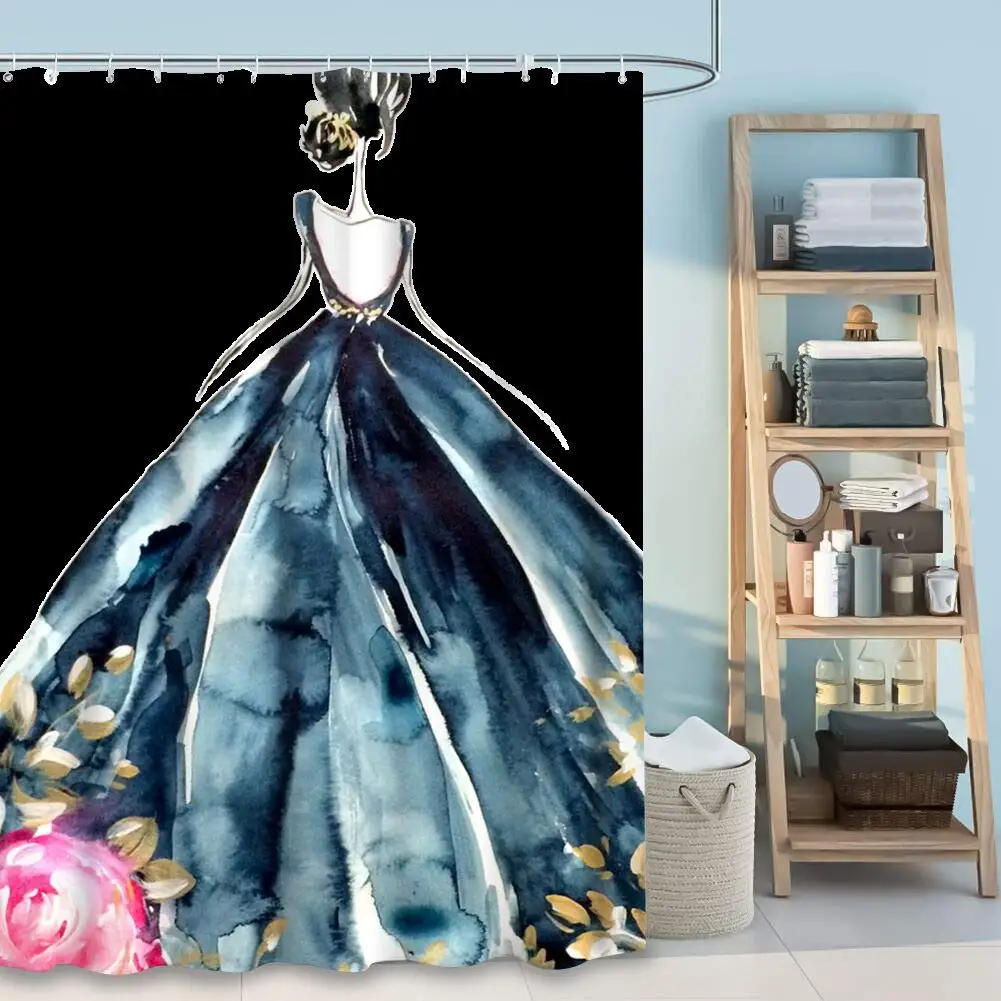 

Water Resistant Floral Wedding Dress Beauty Princess Pink Girl Painting