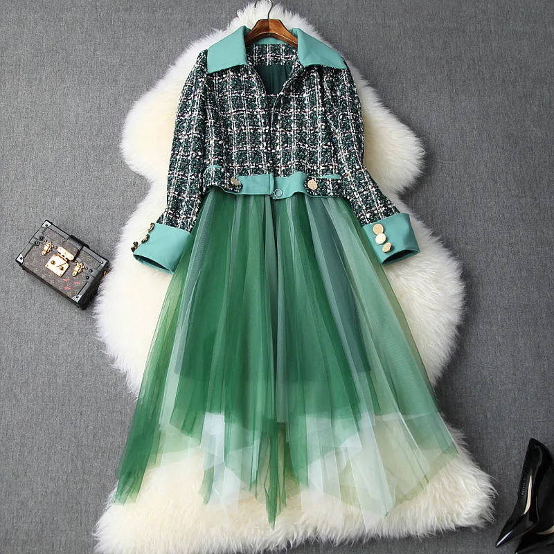 HAMALIEL/Новинка 2019 года сезон осень зима комплект из двух предметов: зеленая