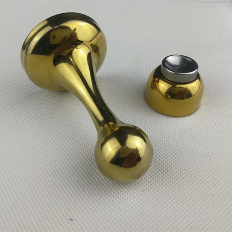 Золотые магнитные дверные ограничители из нержавеющей стали дверной