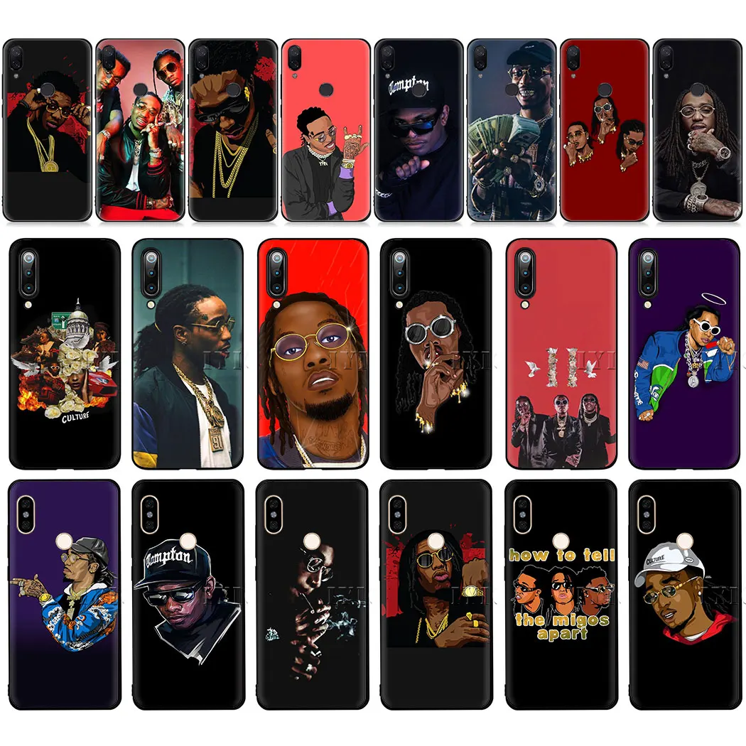 Migos мягкий чехол для мобильного телефона случай Redmi Примечание 4X5 S2 7 4A 5A 6A iPhone 6