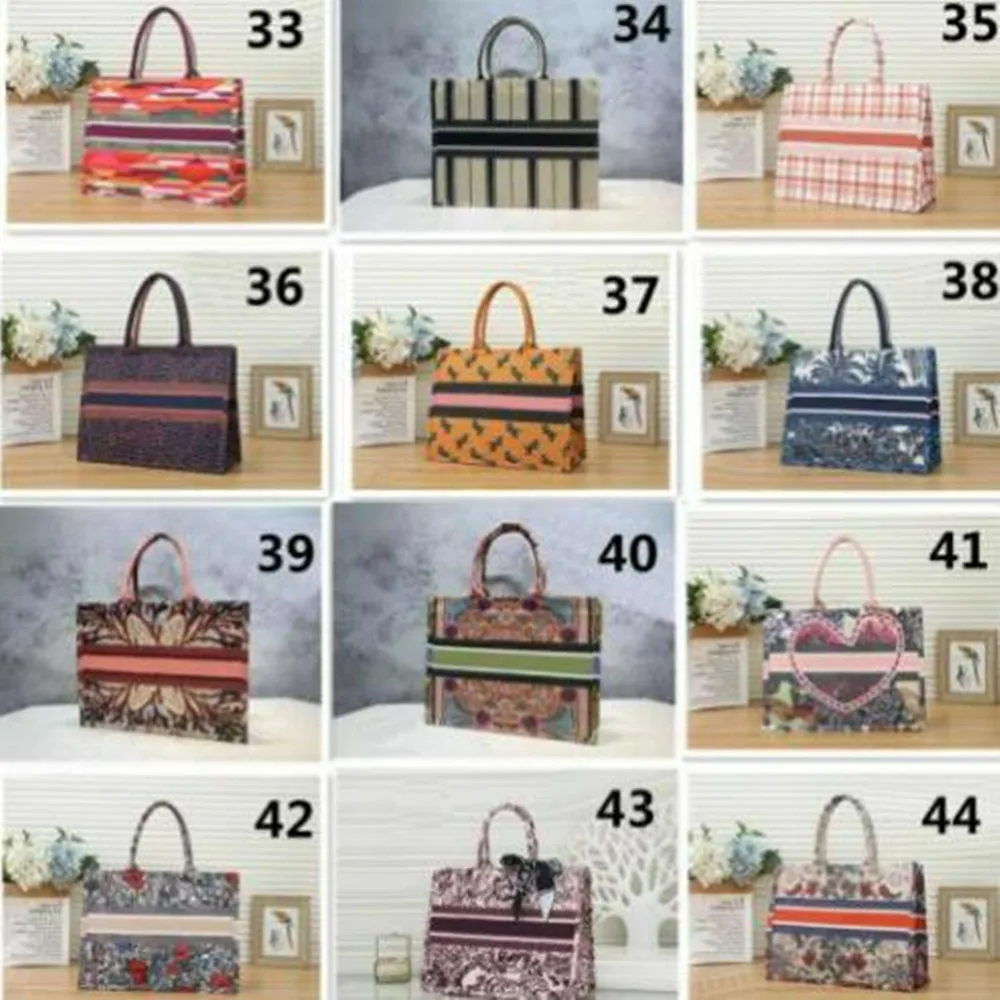 

Winter Luxury Designer Floral Printed Canvas Book Tote Women Large Shopping Bags Ladies Handbags Party Bags