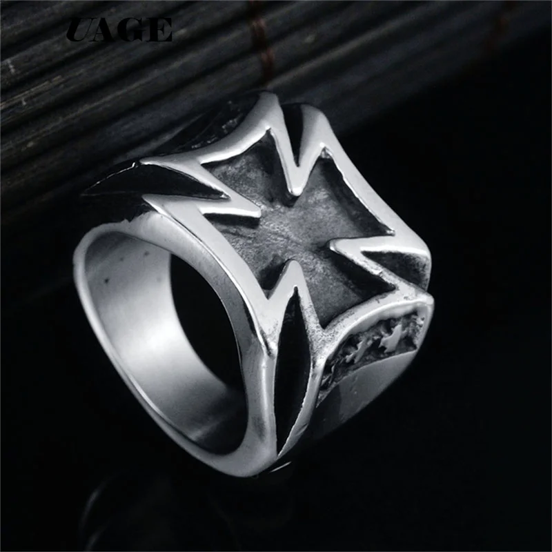 UAGE Второй мировой войны Железный крест мужской из нержавеющей стали модное